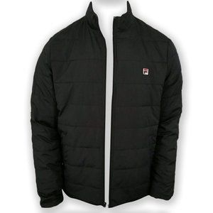 NWT FILA AUTHENTIC MEN'S WATER RESISTANT ZIP UP LONG SLEEVE SKIP PADDED JACKET S